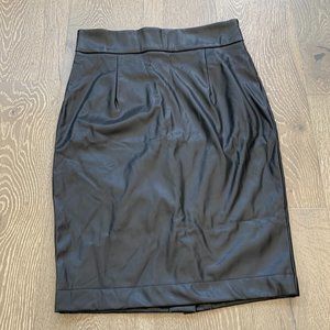Aprll faux leather pencil skirt